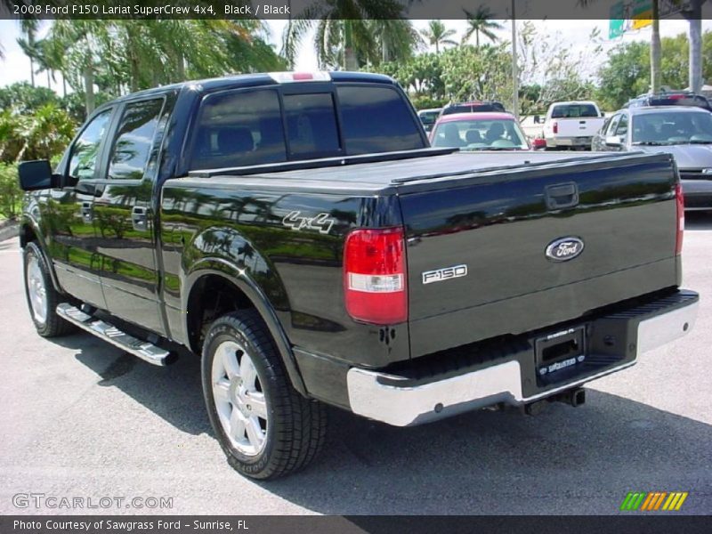 Black / Black 2008 Ford F150 Lariat SuperCrew 4x4