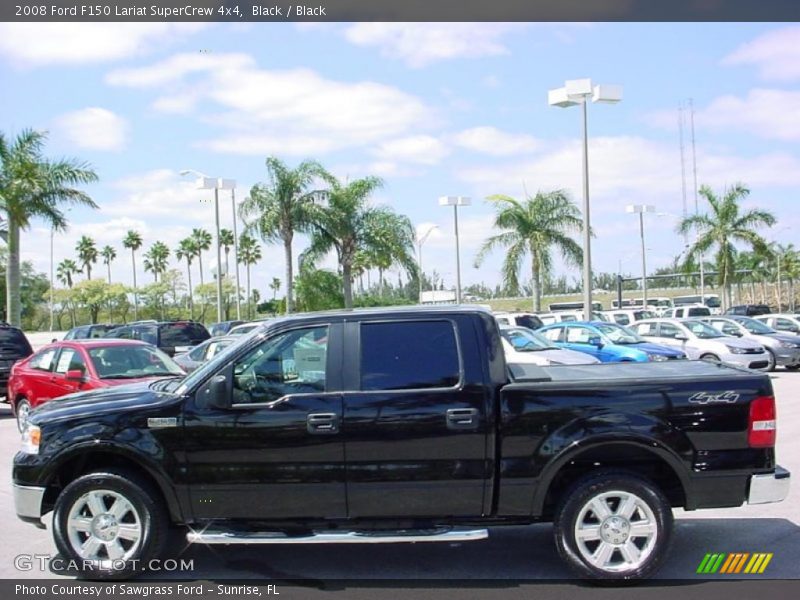 Black / Black 2008 Ford F150 Lariat SuperCrew 4x4