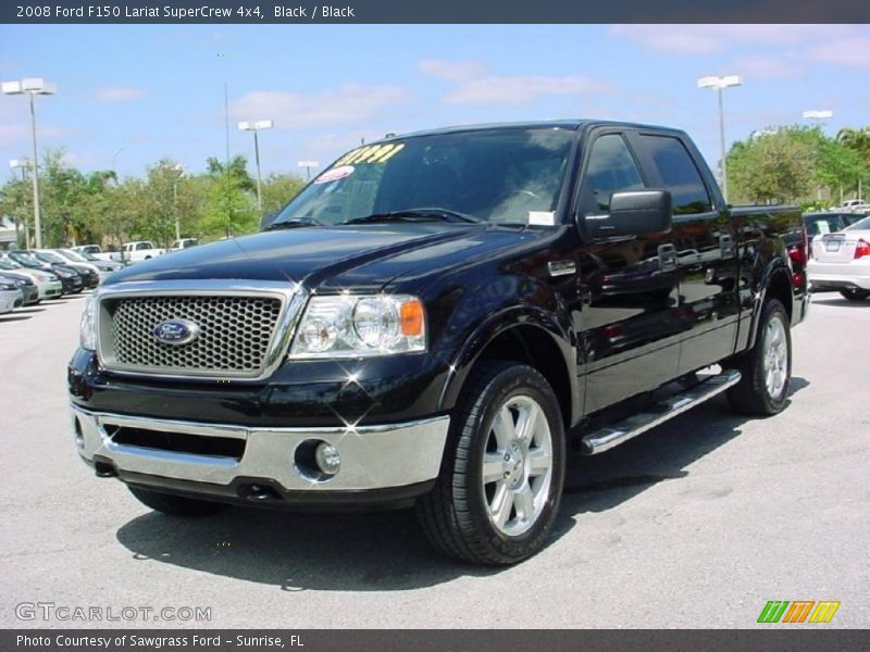 Black / Black 2008 Ford F150 Lariat SuperCrew 4x4