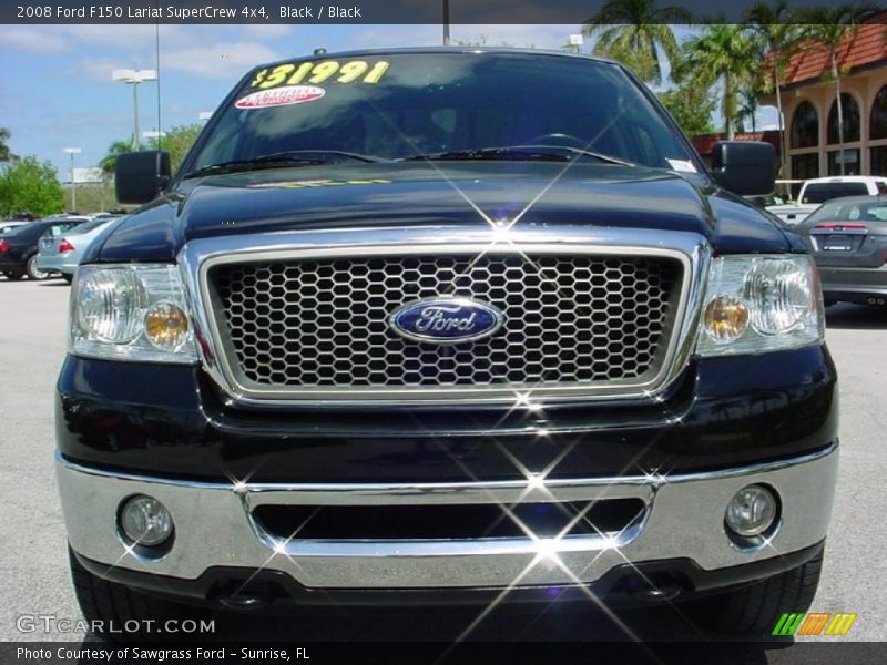 Black / Black 2008 Ford F150 Lariat SuperCrew 4x4