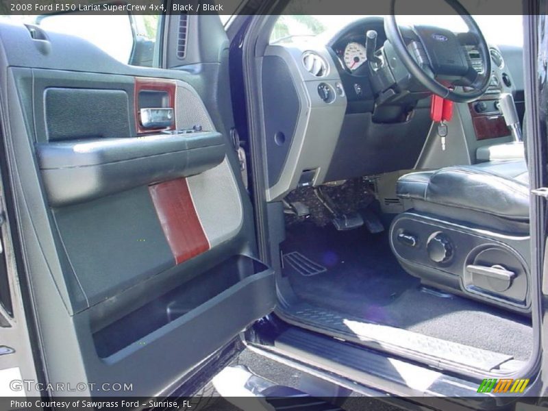 Black / Black 2008 Ford F150 Lariat SuperCrew 4x4
