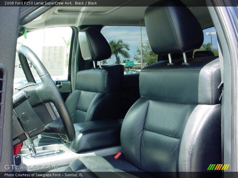 Black / Black 2008 Ford F150 Lariat SuperCrew 4x4