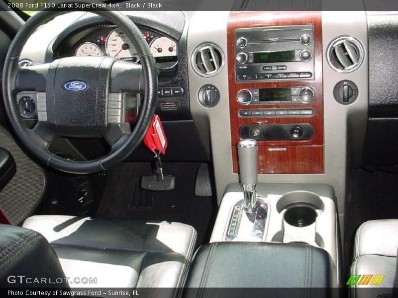 Black / Black 2008 Ford F150 Lariat SuperCrew 4x4