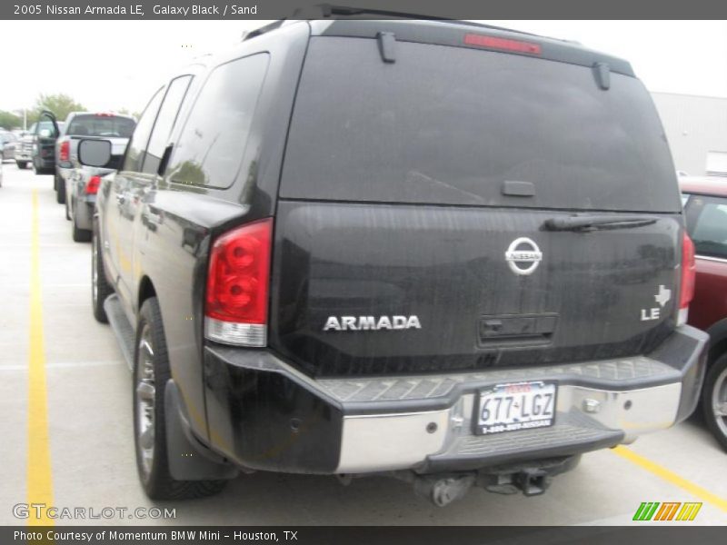 Galaxy Black / Sand 2005 Nissan Armada LE