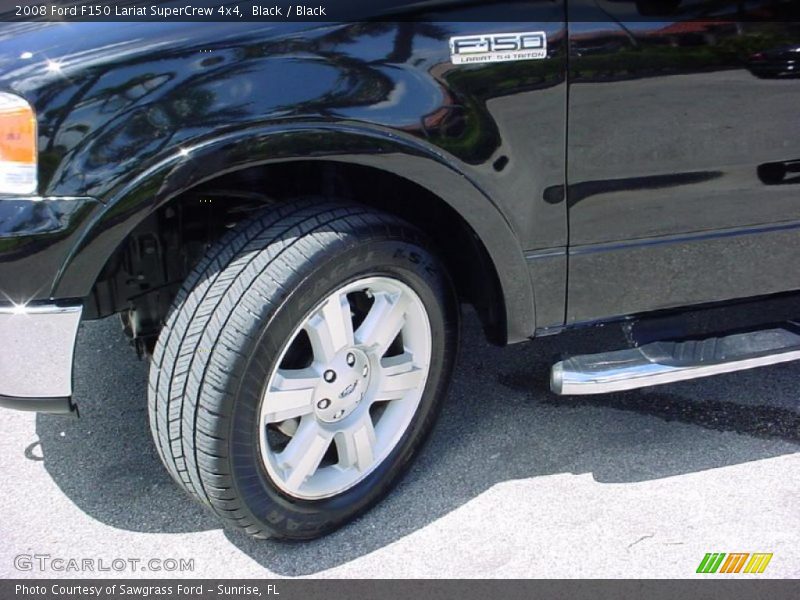 Black / Black 2008 Ford F150 Lariat SuperCrew 4x4