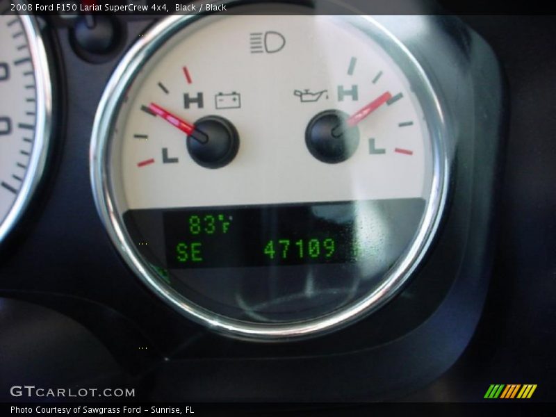 Black / Black 2008 Ford F150 Lariat SuperCrew 4x4
