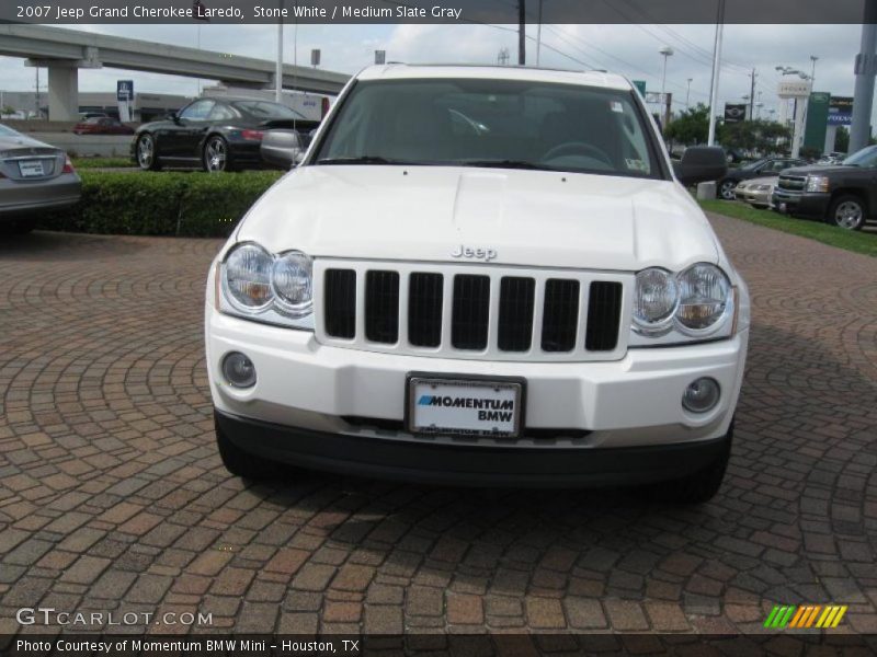 Stone White / Medium Slate Gray 2007 Jeep Grand Cherokee Laredo