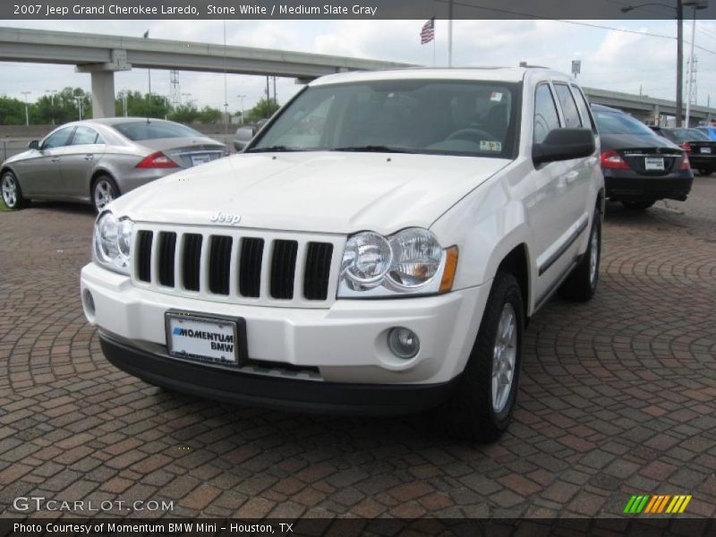 Stone White / Medium Slate Gray 2007 Jeep Grand Cherokee Laredo