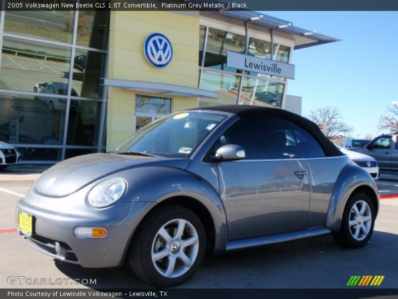 Platinum Grey Metallic / Black 2005 Volkswagen New Beetle GLS 1.8T Convertible