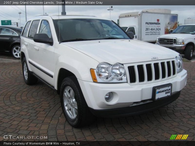Stone White / Medium Slate Gray 2007 Jeep Grand Cherokee Laredo