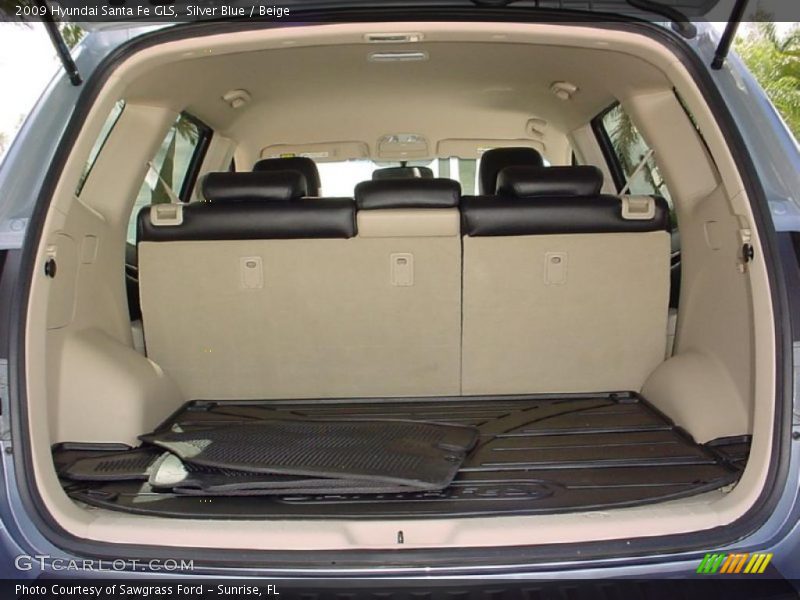 Silver Blue / Beige 2009 Hyundai Santa Fe GLS