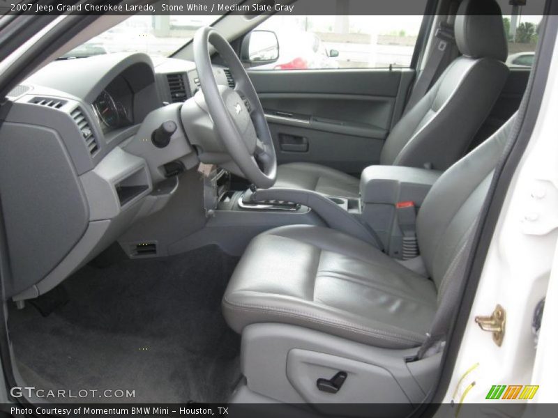 Stone White / Medium Slate Gray 2007 Jeep Grand Cherokee Laredo