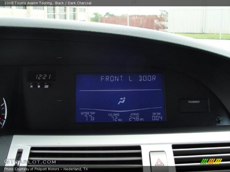 Black / Dark Charcoal 2008 Toyota Avalon Touring