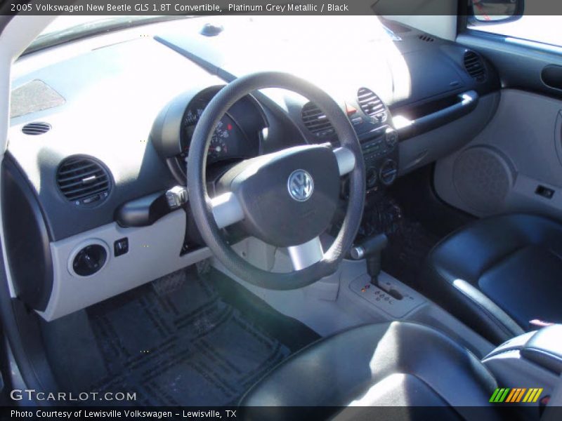 Platinum Grey Metallic / Black 2005 Volkswagen New Beetle GLS 1.8T Convertible