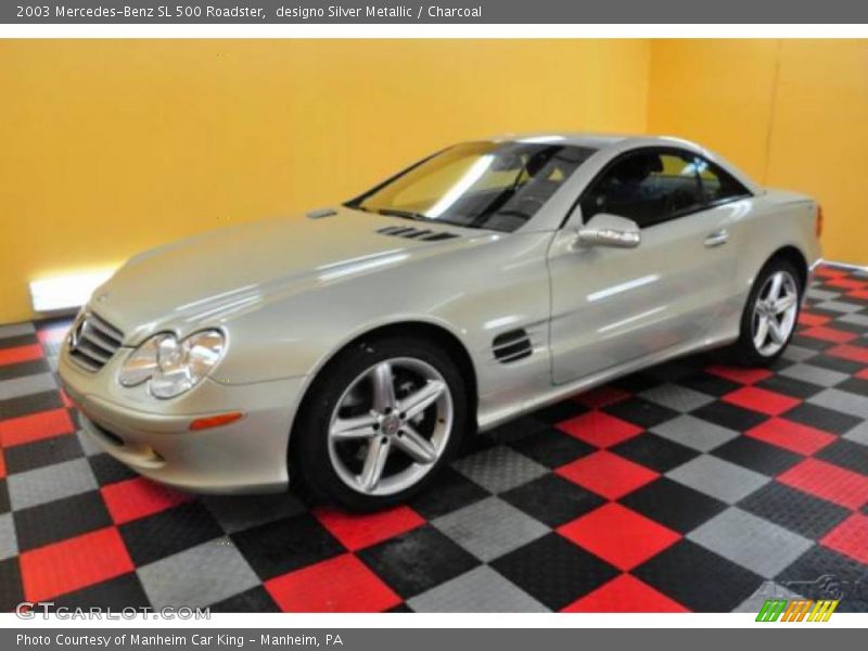 designo Silver Metallic / Charcoal 2003 Mercedes-Benz SL 500 Roadster