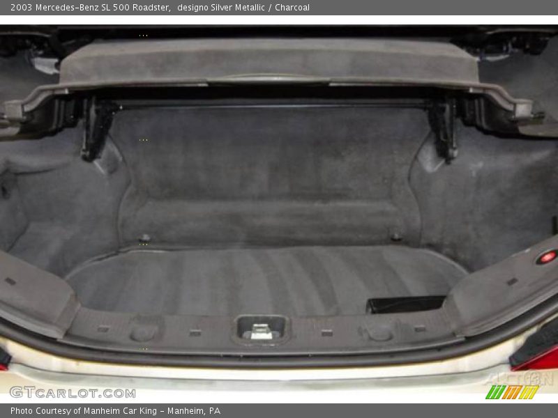 designo Silver Metallic / Charcoal 2003 Mercedes-Benz SL 500 Roadster