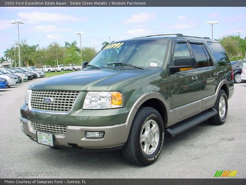 Estate Green Metallic / Medium Parchment 2003 Ford Expedition Eddie Bauer