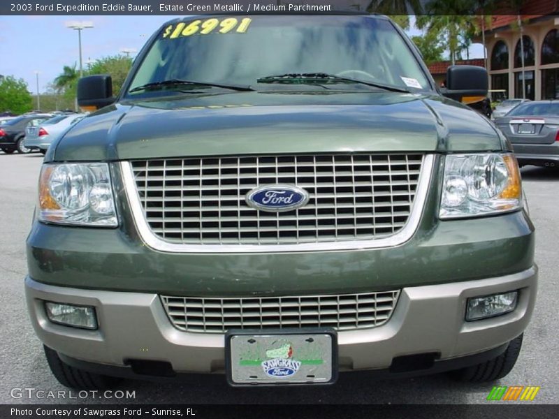 Estate Green Metallic / Medium Parchment 2003 Ford Expedition Eddie Bauer