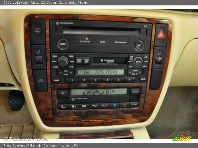 Candy White / Beige 2001 Volkswagen Passat GLX Sedan