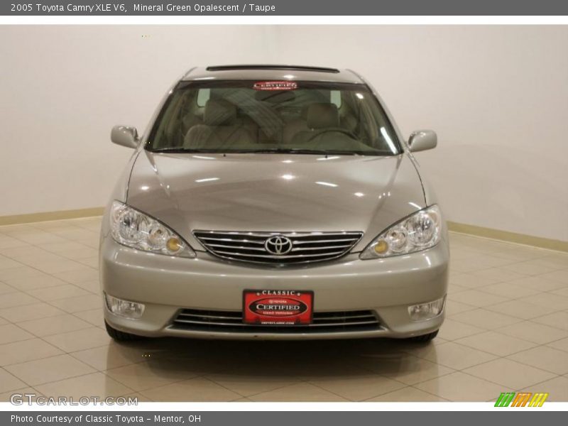 Mineral Green Opalescent / Taupe 2005 Toyota Camry XLE V6