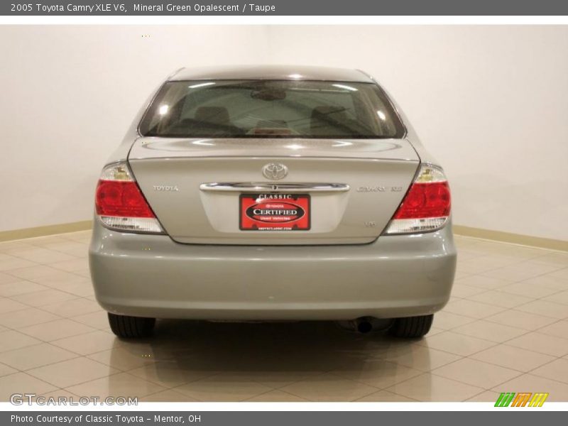 Mineral Green Opalescent / Taupe 2005 Toyota Camry XLE V6