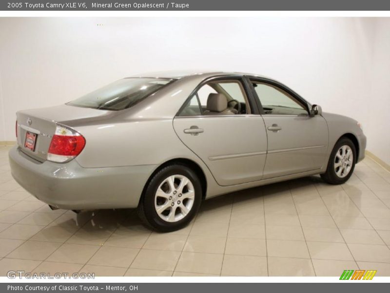 Mineral Green Opalescent / Taupe 2005 Toyota Camry XLE V6