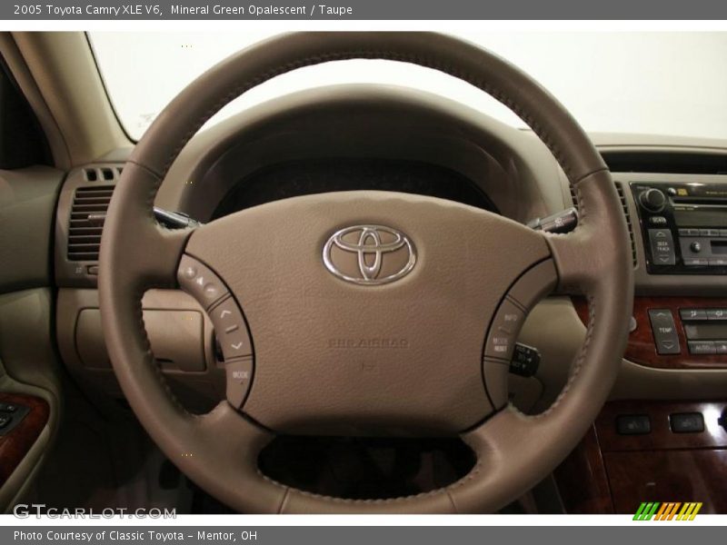 Mineral Green Opalescent / Taupe 2005 Toyota Camry XLE V6