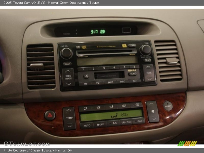Mineral Green Opalescent / Taupe 2005 Toyota Camry XLE V6