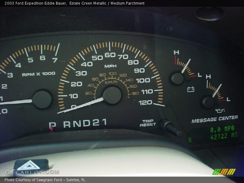 Estate Green Metallic / Medium Parchment 2003 Ford Expedition Eddie Bauer