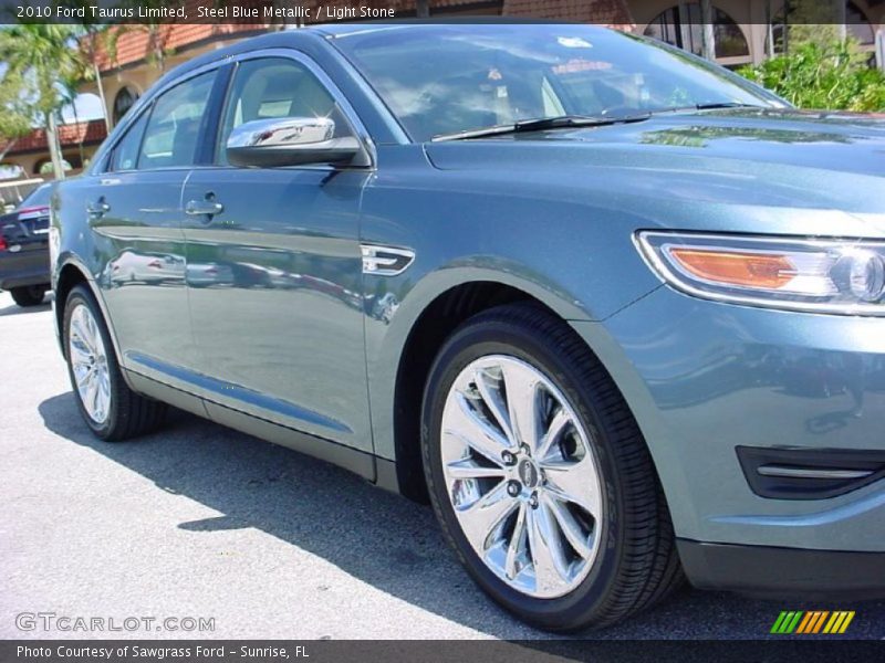 Steel Blue Metallic / Light Stone 2010 Ford Taurus Limited