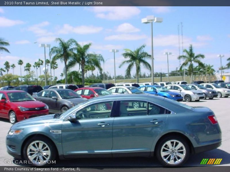 Steel Blue Metallic / Light Stone 2010 Ford Taurus Limited