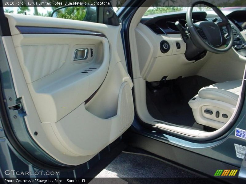 Steel Blue Metallic / Light Stone 2010 Ford Taurus Limited