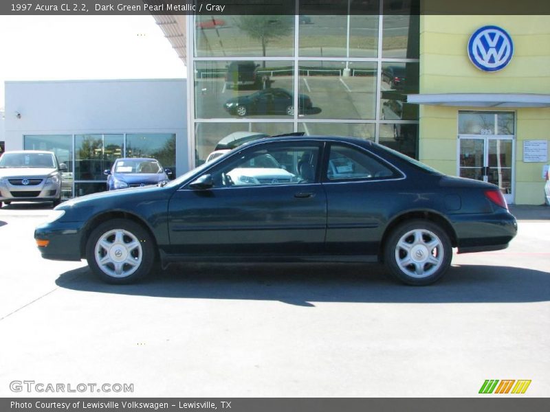 Dark Green Pearl Metallic / Gray 1997 Acura CL 2.2