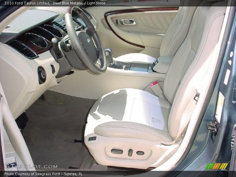Steel Blue Metallic / Light Stone 2010 Ford Taurus Limited