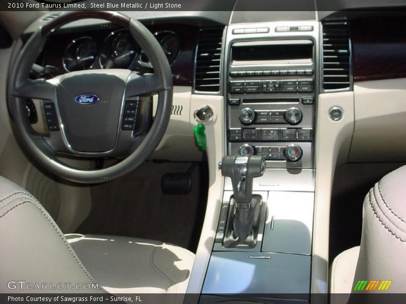Steel Blue Metallic / Light Stone 2010 Ford Taurus Limited