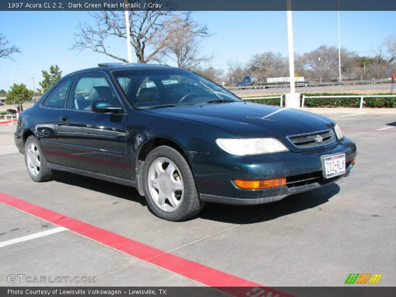 Dark Green Pearl Metallic / Gray 1997 Acura CL 2.2
