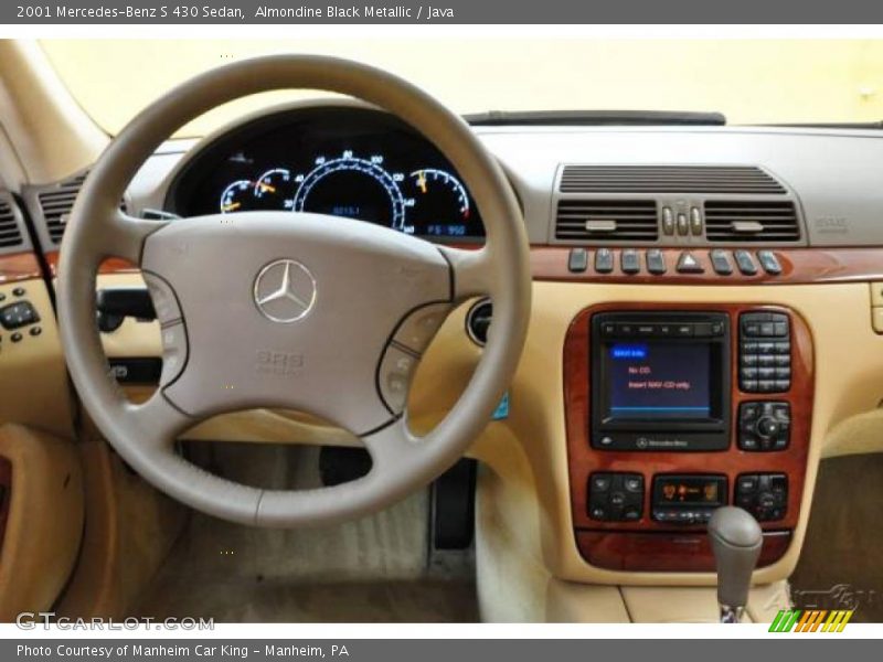 Almondine Black Metallic / Java 2001 Mercedes-Benz S 430 Sedan