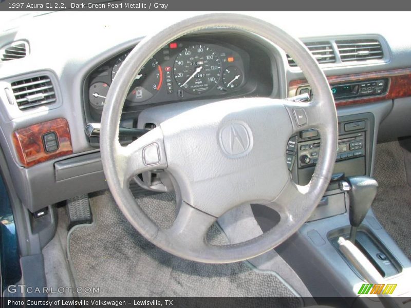 Dark Green Pearl Metallic / Gray 1997 Acura CL 2.2