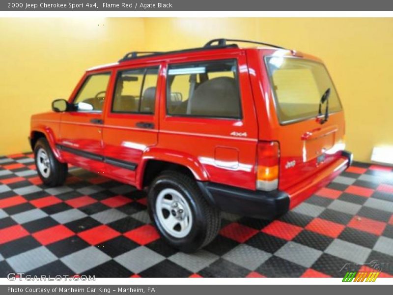 Flame Red / Agate Black 2000 Jeep Cherokee Sport 4x4