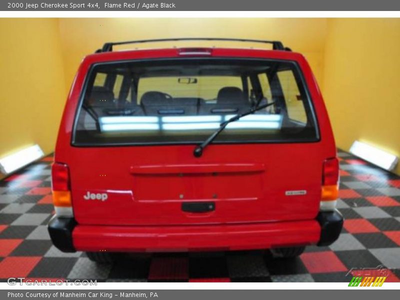 Flame Red / Agate Black 2000 Jeep Cherokee Sport 4x4
