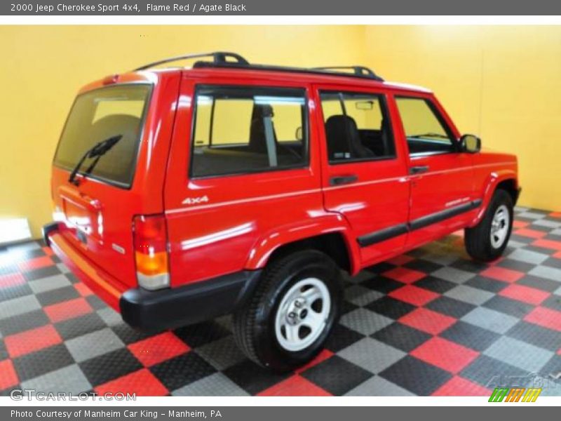 Flame Red / Agate Black 2000 Jeep Cherokee Sport 4x4