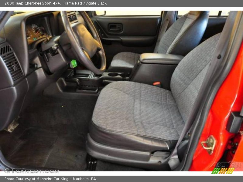 Flame Red / Agate Black 2000 Jeep Cherokee Sport 4x4