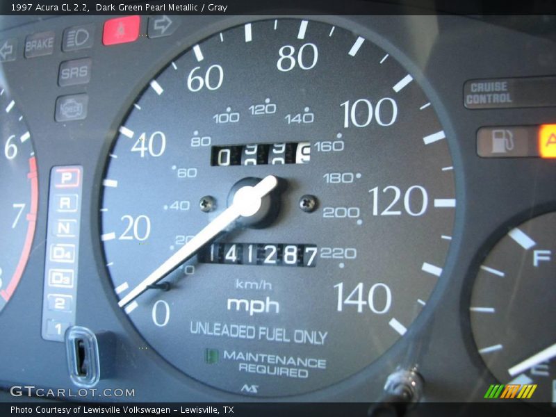 Dark Green Pearl Metallic / Gray 1997 Acura CL 2.2