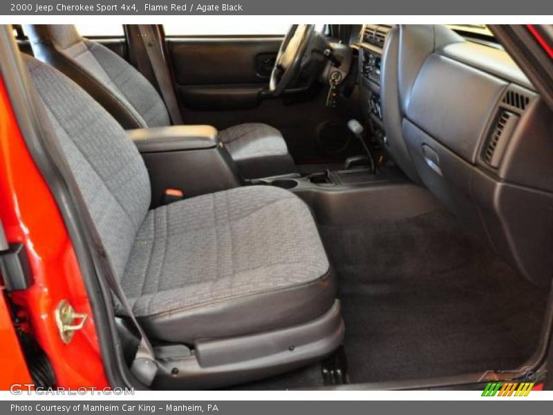 Flame Red / Agate Black 2000 Jeep Cherokee Sport 4x4