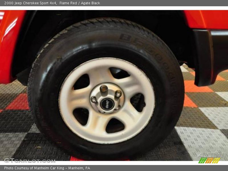 Flame Red / Agate Black 2000 Jeep Cherokee Sport 4x4