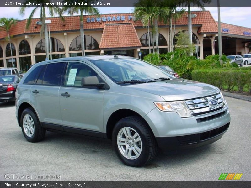 Pewter Metallic / Medium Light Stone 2007 Ford Edge SE