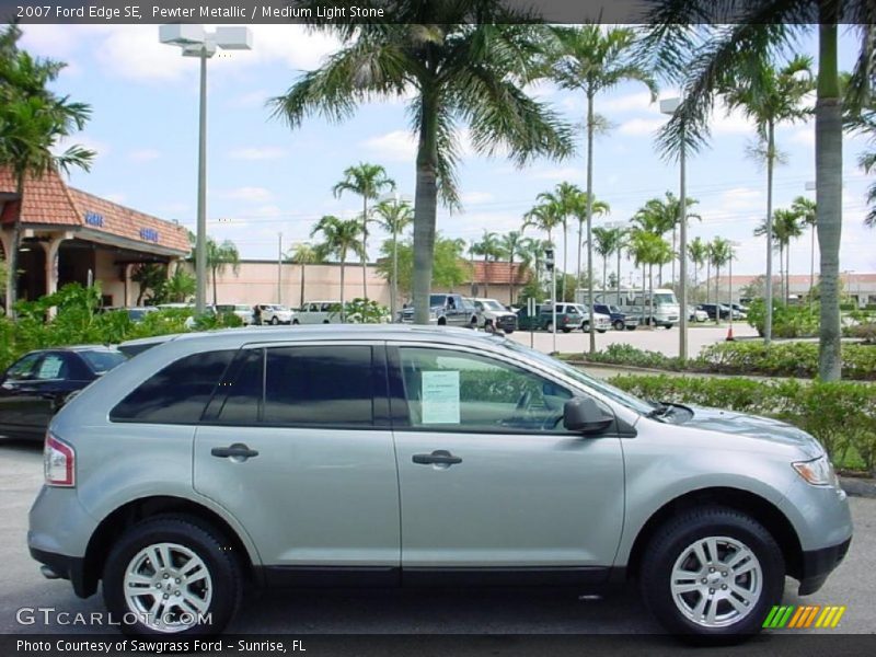 Pewter Metallic / Medium Light Stone 2007 Ford Edge SE