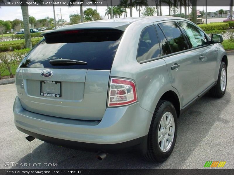 Pewter Metallic / Medium Light Stone 2007 Ford Edge SE