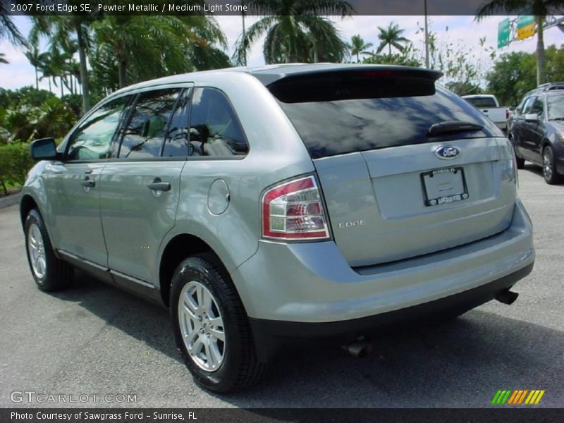Pewter Metallic / Medium Light Stone 2007 Ford Edge SE