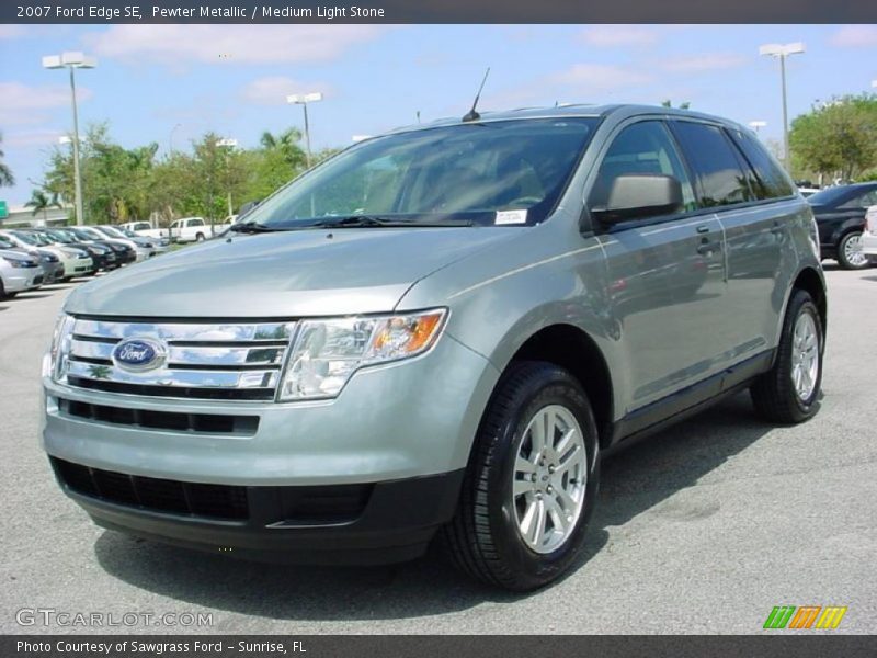 Pewter Metallic / Medium Light Stone 2007 Ford Edge SE